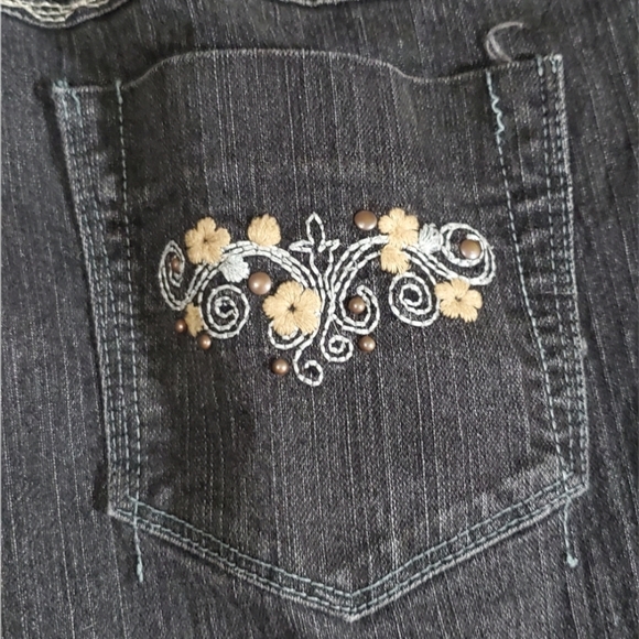 Kikit black decorated jeans size 14 - Picture 7 of 11